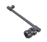 HLZCMWI Rotating Device Mount Extension with Angled Jointed Arm | Male-to-Male Double-Ball Arm, Female-to-Female Adapter, Connection for Compatible Vehicle Device Mount Setups
