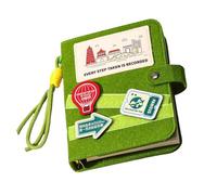 HLZCMWI Vacation, Multipurpose Travelers Notebook with Removable, Green | Compacts Tourist Notebook Scrapbook Notepads Logbooks with Exchangeable Pages for Writing Journeys