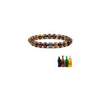 HLZMZQF Glame Anti Alcohol Bracelet for Women Men Beaded Sobriety Bracelets Adjustable Hemys Hematite Reduce the Urge to Drink Cravings Relieve Anxiety Stress Jewelry Gift, M, Stone, no gemstone