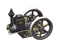 HM-01 Hit And Miss Engine Model, 7cc Horizontal Stationary Water-Cooled Single-Cylinder 4-Stroke Gasoline Internal Combustion Engine With High/Low Speed Gear Leverd, Gift -KIT