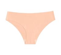 HM 3 Pieces Women Ice Silk Underwear Sporty and Sexy Triangle Pantiess Quick Drying Large Size Thong Seamless Women Briefs(Pink,L)
