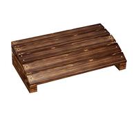 HM&DX Ergonomic Solid Wood Foot Rest, Small Low Under Desk Footrest Toilet Piano Pedal Bench Footstool Step Stool Home Office Bedroom -b S