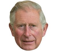 HM King Charles III (Smile) Celebrity Mask, Flat Card Face, Fancy Dress Mask