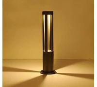 HMAKGG Bollard Lights Outdoor, 10W Garden Post Lights, Pathway Lighting, IP65 Waterproof Garden Lamp Post, Warm White 3000K, Aluminum Path Light for Patio Driveway Landscape Lawn Yard, Black, 40cm