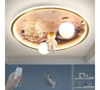 HMAKGG LED Ceiling Light with Remote Control Astronaut, 68W Dimmable Children's Room LED Ceiling Lamp for Living Room, Bathroom, Corridor, Bedroom, Kitchen, Hallway, Office
