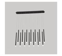 HMASNSEIY Style LED Pendant Lamp Compatible with Dining Room Kitchen Bar Living Room Bedroom Black Design Ceiling Chandelier Light, Light Fixture-5 Head(14 Head)