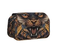 HMBGFW A ferocious tiger Cute Big Capacity Pencil Pen Case Office Large Storage High Capacity Bag Box Organizer
