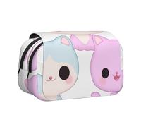HMBGFW Anime Cats Cute Big Capacity Pencil Pen Case Office Large Storage High Capacity Bag Box Organizer
