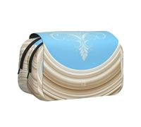 HMBGFW Baroque disk of flowers Cute Big Capacity Pencil Pen Case Office Large Storage High Capacity Bag Box Organizer