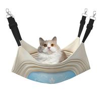 HMBGFW Baroque Disk of Flowers Reversible Cat Hanging Hammock Soft Breathable Pet Cage Hammock with Double Sided Hanging Bed for Small Dogs Rabbits