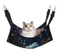 HMBGFW Cute Little Snowman in The Forest Reversible Cat Hanging Hammock Soft Breathable Pet Cage Hammock with Double Sided Hanging Bed for Small Dogs Rabbits