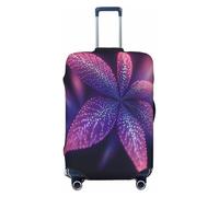 HMBGFW Durable Luggage Cover, Suitcase Covers For Luggage, Luggage Protector With Full Print Design, Ideal For Travel Monkeys In The Snow, Luminous Neon Leaves, S