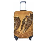 HMBGFW Durable Luggage Cover, Suitcase Covers For Luggage, Luggage Protector With Full Print Design, Ideal For Travel Silence, Running Cheetah, L