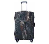 HMBGFW Durable Luggage Cover, Suitcase Covers For Luggage, Luggage Protector With Full Print Design, Ideal For Travel The Lynx Of The Grassland, Steep Cliff, M