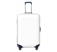 HMBGFW Durable Luggage Cover, Suitcase Covers For Luggage, Luggage Protector With Full Print Design, Ideal For Travel City In The Rain, Pure White, S