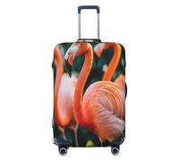 HMBGFW Durable Luggage Cover, Suitcase Covers For Luggage, Luggage Protector With Full Print Design, Ideal For Travel Towering Mountain Peaks, The Mystery Of The Flamingo, L