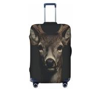 HMBGFW Durable Luggage Cover, Suitcase Covers For Luggage, Luggage Protector With Full Print Design, Ideal For Travel The Longing Of Dogs, The Gaze Of A Deer, M