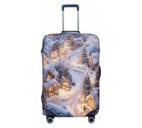 HMBGFW Durable Luggage, Cover Suitcase Covers For Luggage Protective And Stylish Luggage Protector Connecticut State Flag, Christmas Eve, S