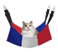 HMBGFW French Flag Reversible Cat Hanging Hammock Soft Breathable Pet Cage Hammock with Double Sided Hanging Bed for Small Dogs Rabbits