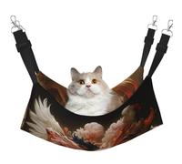 HMBGFW Journey to The Dreamland Reversible Cat Hanging Hammock Soft Breathable Pet Cage Hammock with Double Sided Hanging Bed for Small Dogs Rabbits