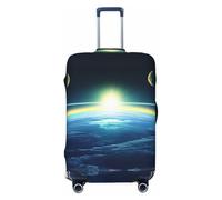 Hmbgfw Looking Up At The Earth Travel Luggage Cover Suitcase Protector Fits 18-32 Inch Suitcase Travel Accessories, Black, S