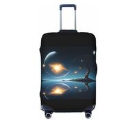 Hmbgfw Moonlight In Dreams Travel Luggage Cover Suitcase Protector Fits 18-32 Inch Suitcase Travel Accessories, Black, XL
