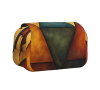 HMBGFW Pyramid Painting Cute Big Capacity Pencil Pen Case Office Large Storage High Capacity Bag Box Organizer