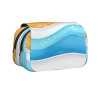 HMBGFW ripple pattern Cute Big Capacity Pencil Pen Case Office Large Storage High Capacity Bag Box Organizer