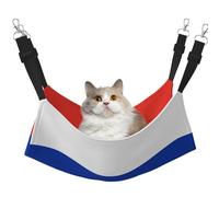 HMBGFW Russian Flag Reversible Cat Hanging Hammock Soft Breathable Pet Cage Hammock with Double Sided Hanging Bed for Small Dogs Rabbits
