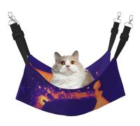 HMBGFW Starry Night Gown Reversible Cat Hanging Hammock Soft Breathable Pet Cage Hammock with Double Sided Hanging Bed for Small Dogs Rabbits