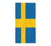 HMBGFW Swedish Flag Hand Towels - Soft, Absorbent Beach & Bath Towels for Bathroom, Pool, Travel, and More, Two Size Options Available
