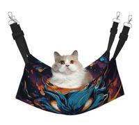 HMBGFW The Dragon's Roar Reversible Cat Hanging Hammock Soft Breathable Pet Cage Hammock with Double Sided Hanging Bed for Small Dogs Rabbits