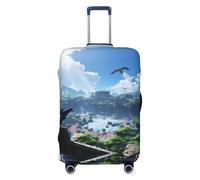 Hmbgfw The Forgotten Kingdom Travel Luggage Cover Suitcase Protector Fits 18-32 Inch Suitcase Travel Accessories, Black, S