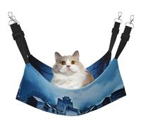 HMBGFW The Great Wall Reversible Cat Hanging Hammock Soft Breathable Pet Cage Hammock with Double Sided Hanging Bed for Small Dogs Rabbits