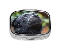 HMBGFW The Longing Of Dogs Travel Pill Organizer, Compact Pill Boxwith 2 Compartments, Portable Medicine Organizer