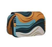 HMBGFW visual ripple wave Cute Big Capacity Pencil Pen Case Office Large Storage High Capacity Bag Box Organizer
