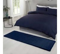 HMC Luxe Faux Fur Rug Navy