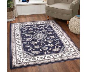 HMC Sherborne Traditional Rug Navy