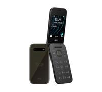 HMD 2660 Flip Mobile Phone (2.8 Inch Main Display, 1.77 Inch Second Display, 4G + 4G, Bluetooth, 128 MB, 1450 mAh Battery, FM Radio, MP3 Player, 0.3 MP Camera) Charcoal