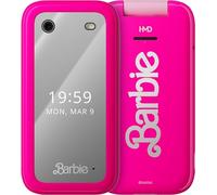 HMD Barbie Phone - Barbie's Iconic Phone, Clamshell Format, Indoor/Outdoor Dual Display, Makeup Mirror, Barbie Operating System with Surprises to Discover, Camera