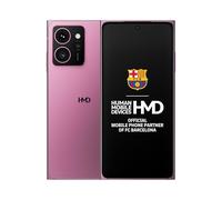 HMD Skyline Smartphone with Mobile Phone Holder (8GB RAM / 256GB Memory, 4600 mAh Battery, 6.55 Inch POLED Display, 50 MP Selfie + 108MP Main Camera, Android 14, 5G, IP54, Quick Fix Design) Neon Pink