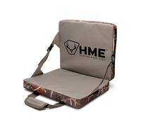 HME Durable Portable Compact Comfortable Weather-Resistant Versatile Hunting Folding Seat Foam Cushion with Adjustable Straps and Storage Pocket