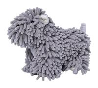 HMETOL Cute Cartoon Chenille Fuzzy Dog Hand Towel Absorbent Quick Dry