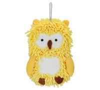 HMETOL Cute Owl Animal Shaped Chenille Hanging Hand Towels, Super Absorbent