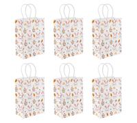 HMETOL Playful Kawaii Candy Goodie Gift Bag Rabbit Egg Pattern 5.9"L x 3.1"W x 8.3"H