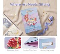 HMETOL Thickened Colorful Gift Bags with Handles Little Prince Pattern 7.5"L x 3.5"W x 10.6"H