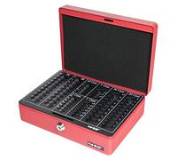 HMF 208-03 Cash Box EURO Coin Tray 25 x 18 x 9 cm, red