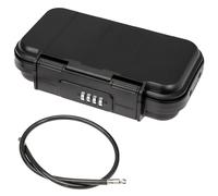 HMF 318-02 Portable Safe with Combination Lock, Waterproof Mini Safe with Wire Rope | 23.5 x 14.5 x 5.8 cm