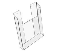 HMF 46842 A5 Portrait Acrylic Brochure Holder 16.5 x 21 x 3.5 cm Transparent