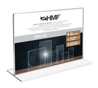 HMF 46924 Acrylic Menu Holder upright | DIN A5 Landscape Format | Transparent